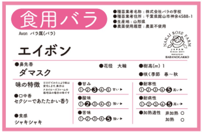 画像2: 食用バラ苗「エイボン」｜赤色・強香ダマスク・四季咲き【農薬不使用／送料無料】★ (2)