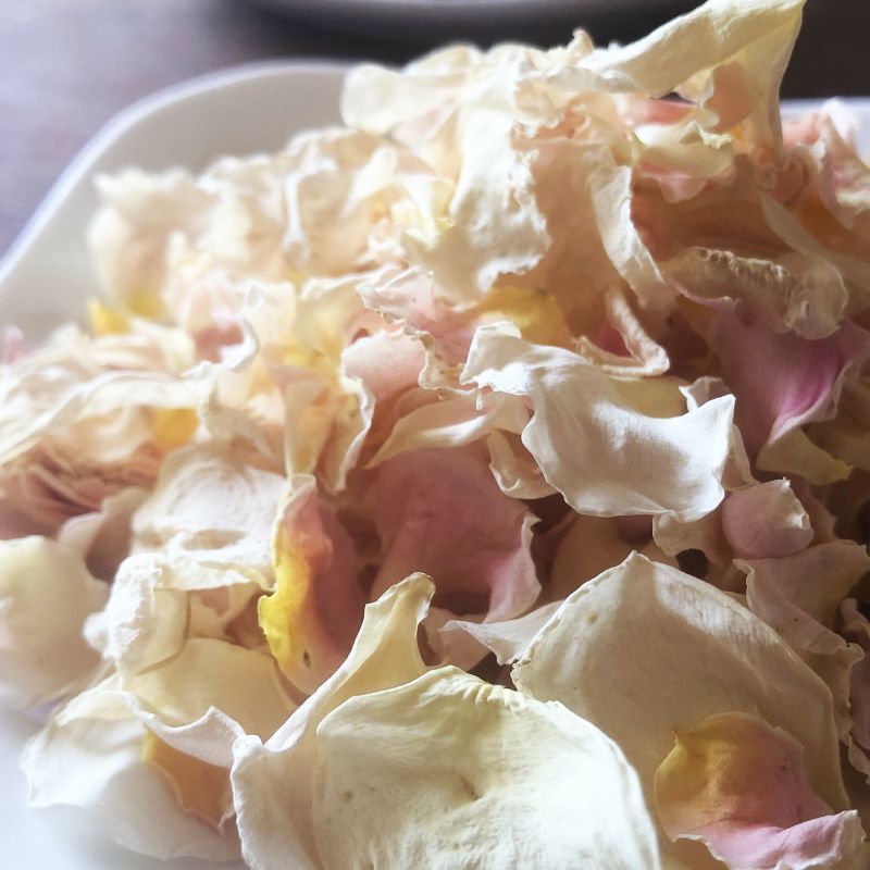 国産食用バラ ダマスクローズの乾燥花びら 5g ダマスク ブルー フルーツ ミルラ